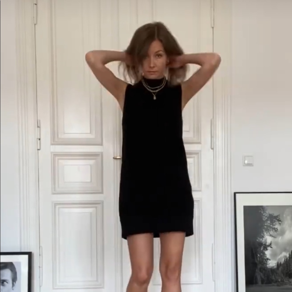 COS Black Sweater Dress Sz XS